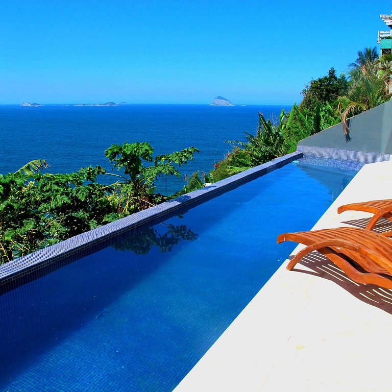 Ferienvilla mit Meerblick in Joá, Rio de Janeiro