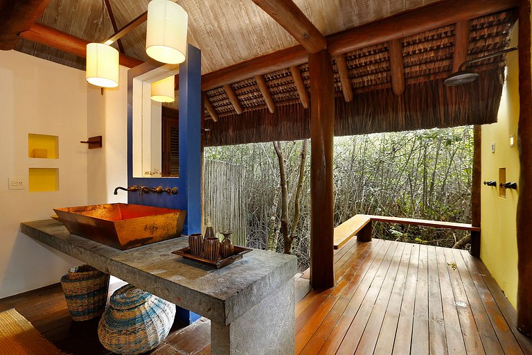 Ferienhaus direkt am Meer in Trancoso, Bahia