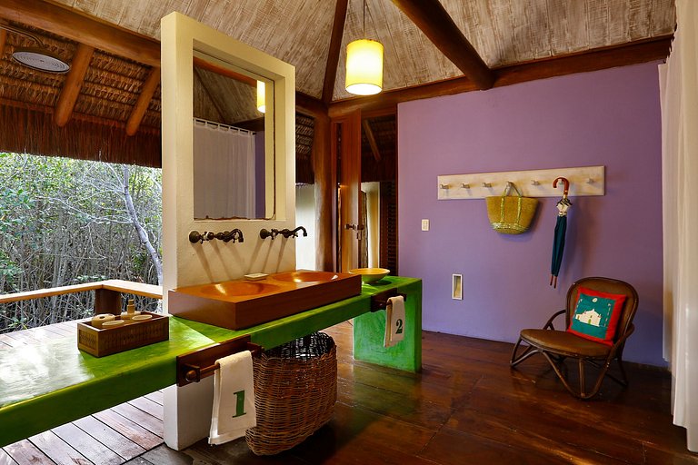 Ferienhaus direkt am Meer in Trancoso, Bahia
