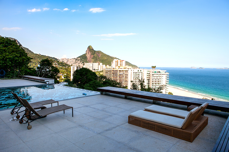 Villa de vacances avec vue sur la mer à São Conrado, Rio