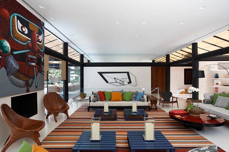 Villa de vacances avec vue sur la mer à São Conrado, Rio