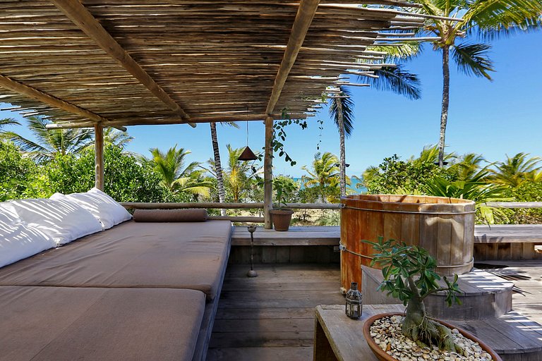 Luxus-Ferienhaus am Strand in Trancoso, Bahia