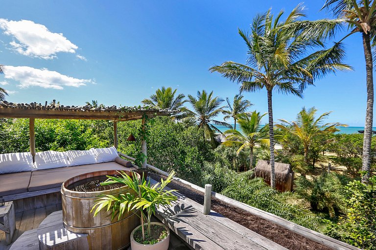 Luxus-Ferienhaus am Strand in Trancoso, Bahia