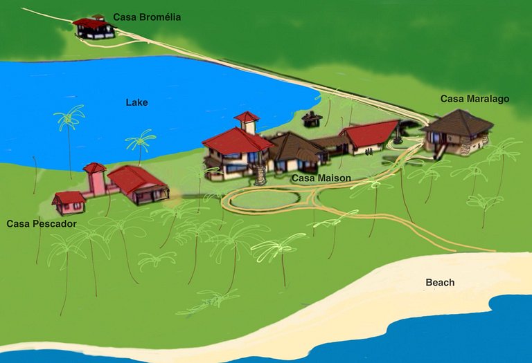 Casa para temporada Maraú Bahia