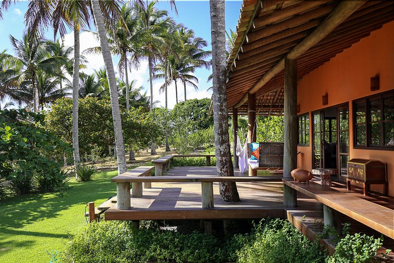 Ferienhaus mit Meerblick – Praia do Espelho, Bahia