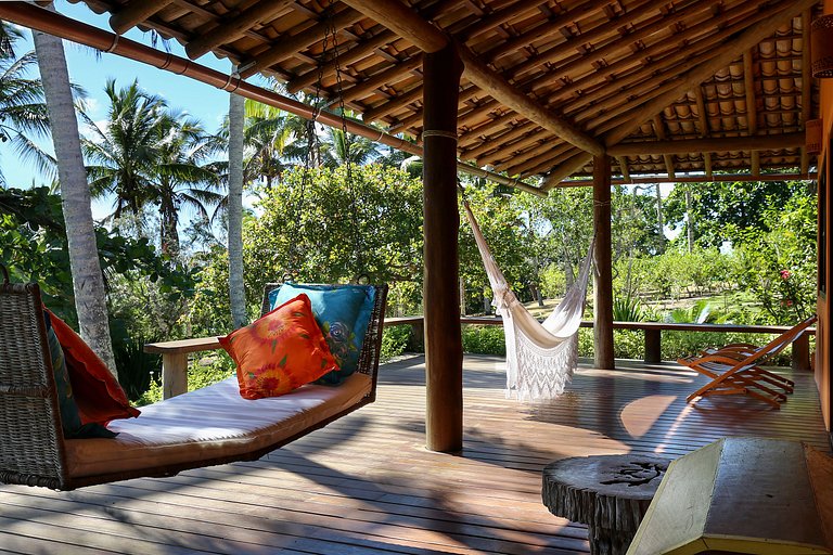 Ferienhaus mit Meerblick – Praia do Espelho, Bahia