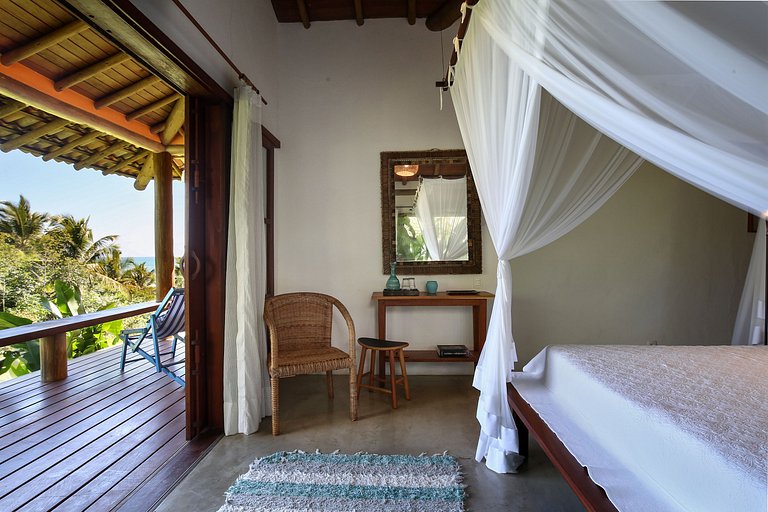 Ferienhaus mit Meerblick – Praia do Espelho, Bahia