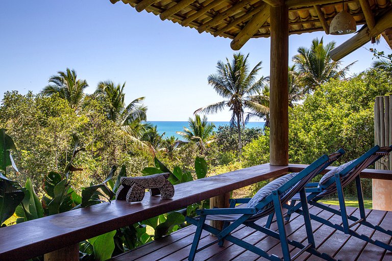 Ferienhaus mit Meerblick – Praia do Espelho, Bahia