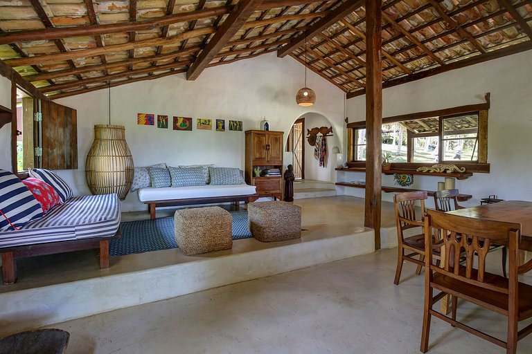 Ferienhausvermietung am Strand Praia do Espelho, Bahia