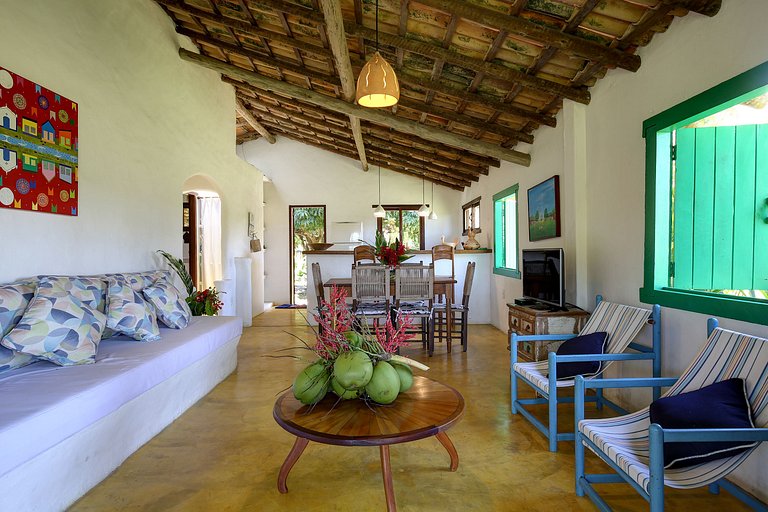 Luxus-Ferienhaus am Praia do Espelho, Bahia