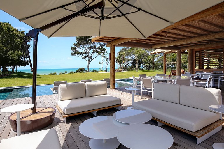 Maison de luxe saisonnière front de mer Trancoso Bahia