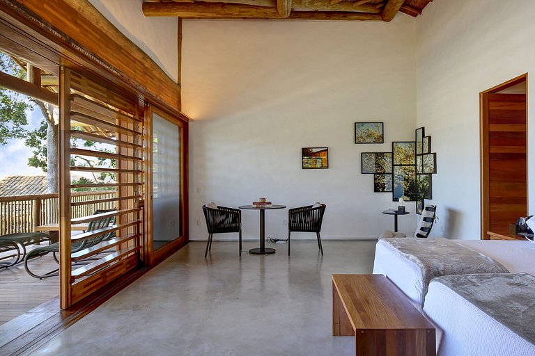 Maison de luxe saisonnière front de mer Trancoso Bahia