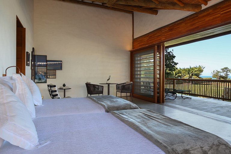 Luxus-Ferienhaus direkt am Meer in Trancoso, Bahia