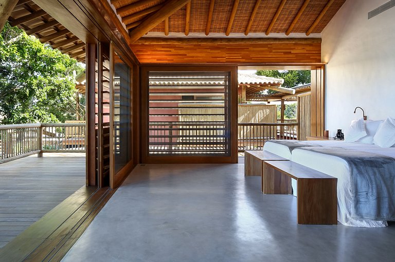 Luxus-Ferienhaus direkt am Meer in Trancoso, Bahia