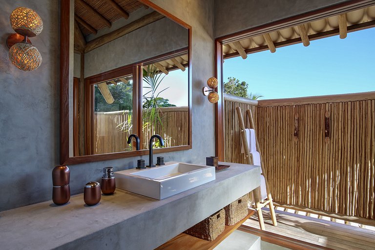 Luxus-Ferienhaus direkt am Meer in Trancoso, Bahia