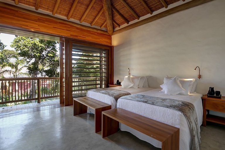 Luxus-Ferienhaus direkt am Meer in Trancoso, Bahia