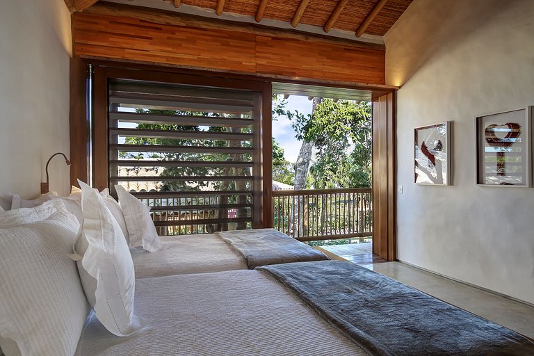 Maison de luxe saisonnière front de mer Trancoso Bahia