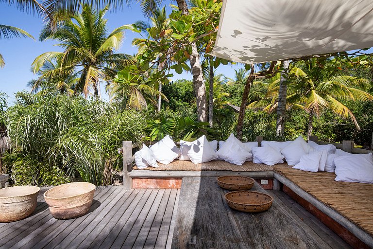 Luxus-Ferienvermietung am Strand in Trancoso, Bahia