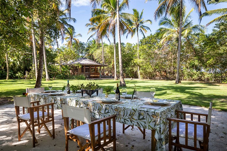 Luxus-Ferienvermietung am Strand in Trancoso, Bahia
