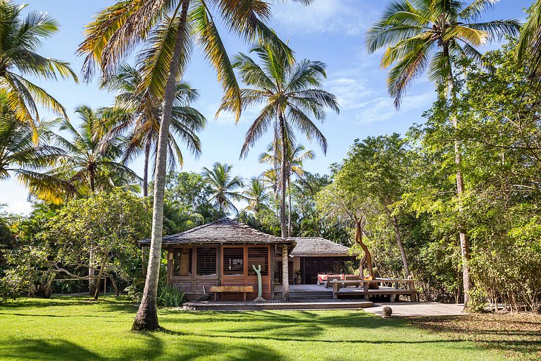 Luxus-Ferienvermietung am Strand in Trancoso, Bahia