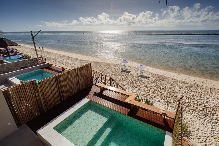 Luxus-Ferienvermietung am Strand in Alagoas