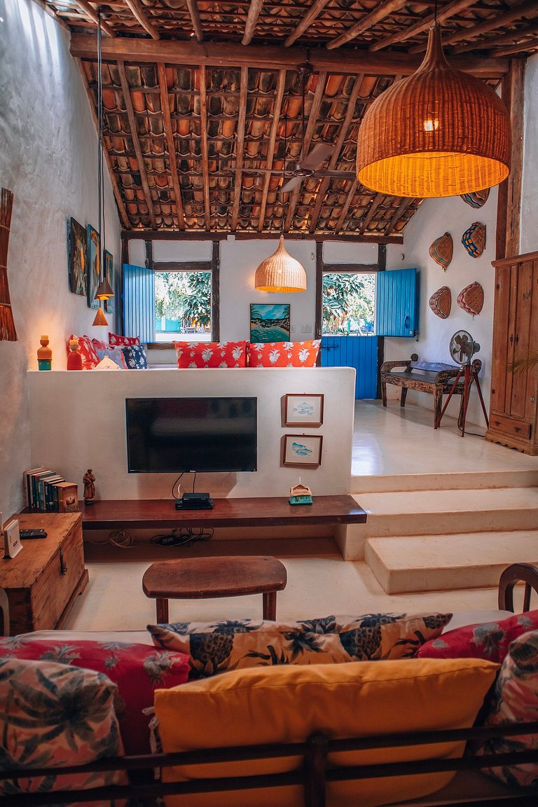 Casa aluguel vista mar Quadrado Trancoso Bahia