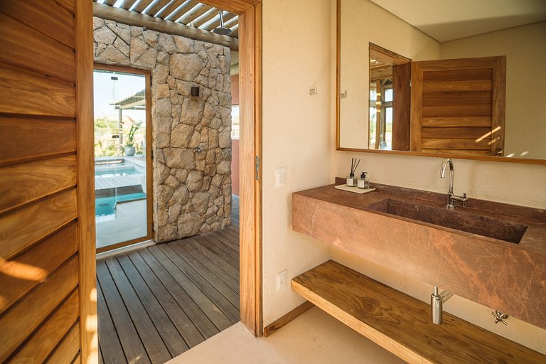 Maison de luxe pour les vacances au bord de la plage à Ceará