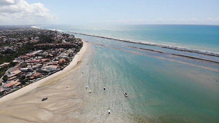 Aluguel luxo temporada praia em Barra de São Miguel Alagoas