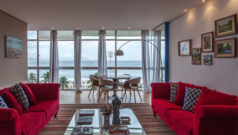 Apartamento luxo de temporada em praia Copacabana RJ