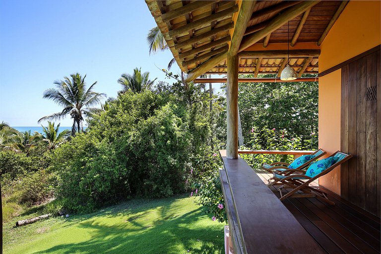 Casa para temporada com vista mar Praia do Espelho Bahia