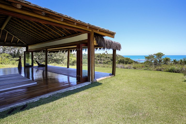 Casa para temporada com vista mar Praia do Espelho Bahia