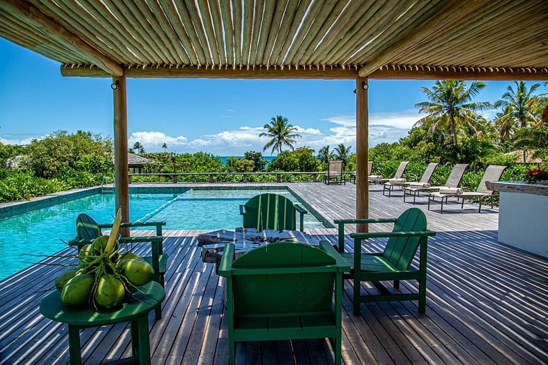 Casa para temporada com vista mar Praia do Espelho Bahia