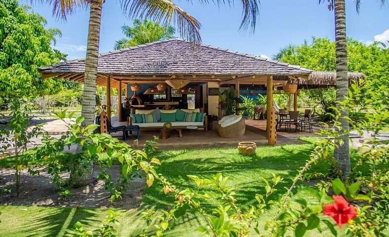 Casa para temporada com vista mar Praia do Espelho Bahia